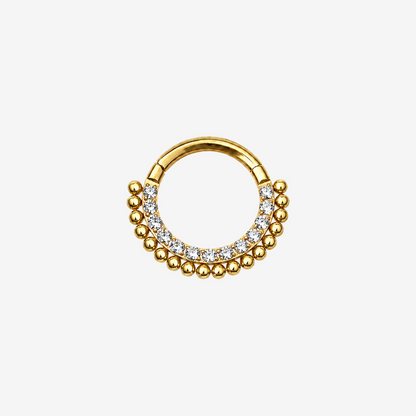 Anneau titane Clicker - Charnière 1.2mm - PERLE