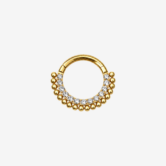 Anneau titane Clicker - Charnière 1.2mm - PERLE