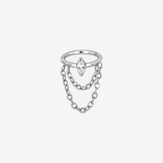 Anneau titane Clicker - Charnière 1.2mm - ARWEN