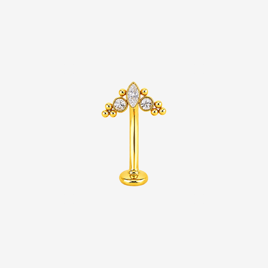 Labret courbé titane Push - 1.6mm - WINONA