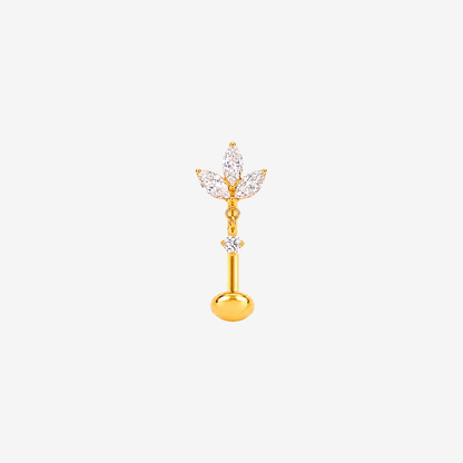 Labret courbé titane Push - 1.6mm - SUZANE