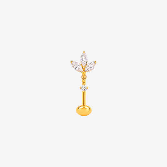Labret courbé titane Push - 1.6mm - SUZANE